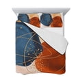 thumbnail image 7 of Boho Geometric Twin XL Size Down Alternative Comforter,Lightweight Comforter Quilt Bedding Set with Pillow Shams Farmhouse Abstract Retro Stripes Motifs All Seasons Bed Comforter Duvet Insert 68"x98", 7 of 7