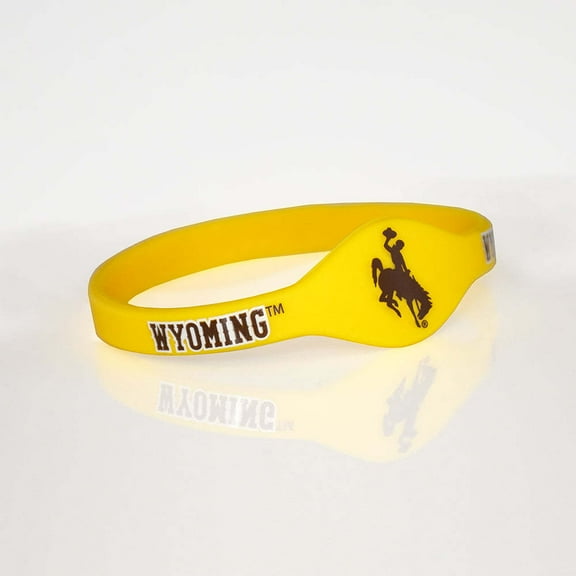 Fan Frenzy Gifts Wyoming Cowboys Licensed Silicone Bracelet