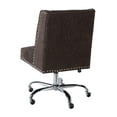thumbnail image 2 of Linon Draper Office Chair, Multiple Colors and Base Options, 2 of 7