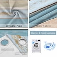 thumbnail image 4 of Vintage Blue Brown Blackout Curtains for Bedroom/Living Room, Thermal Insulated Kitchen Curtains, Farmhouse Country Shabby Wood Grain Grommet Darkening Window Treatment Drapes 27.5"x39"x2, 4 of 8