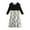 Green#021, variant on LTTVQM Long Sleeve Dresses for Girls 4-5 Fall Casual Floral Print Holiday Dress Tiered Cute Ruffle Crew Neck Trendy Waist Maxi Dresses Green 4-5 Years