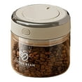 thumbnail image 1 of Bote hermético para café con válvula unidireccional para mantener la frescura y tarro de cristal de gran capacidad para almacenar café en grano y molido, 1 of 4