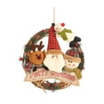 thumbnail image 2 of Ganfancp Corona de Navidad 29Cm/11.4Inches Navidad Ratán Interior Colgante Escena Arreglo Pared Decoración Navideña Coronas para Puerta Principal Rebajas Flash Deals 1* Corona de Navidad, 2 of 6