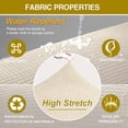 thumbnail image 3 of Labymos Sofa Slipcover for 3 Separate Cushion Couch Waterproof Stretch Soft Couch Cover Washable Sofa, 3 of 8