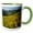 Green/White, variant on 3drose, Usa, Utah, Uinta-wasatch-cache Nf, Albion Basin, Sunflowers, 11oz Two-tone Green Mug