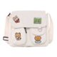 thumbnail image 2 of Bolsa Bolso bandolera de lona para mujer. bolso de hombro de viaje japonés coreano (blanco L) Ehuebsd Nuevos Originales, 2 of 9