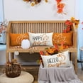 thumbnail image 4 of Fall Pillow Covers 12x20 Set of 4 for Fall Decor Pumpkin Maple Leaves Happy Harvest Fall Pillows Decorative Throw Pillows Farmhouse Thanksgiving Decorations Autumn Cushion Case G004-12, 4 of 4