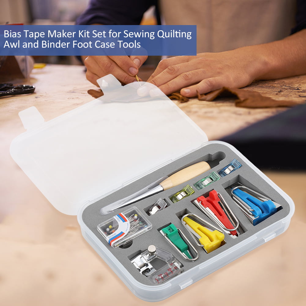 Bias Tape Maker Tools 5 Sizes DIY Quilting Tools Kit Sewing Bias Tape Makers for Quilt Binding