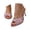 Pink, variant on Women Glitter Pointed Toe Slide Sandals Slip On 2.75 Inch Stiletto Heel Evening Party Dress Slippers
