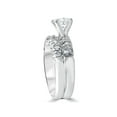 thumbnail image 2 of 1 Carat Diamond Engagement Ring Matching Wedding Band Prong Set 14K White Gold, 2 of 3