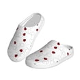 thumbnail image 2 of Xecao Ladybugs Flying On Dotted Route Print Cotton Slippers Fuzzy Warm Cozy Slippers Non Slip House Slippers For Indoor Outdoor Cotton Slippers House Slippers-37/38, 2 of 7