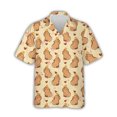 thumbnail image 3 of Camisetas con gráficos de capibara kawaii para hombre, ropa con estampado 3D, camisa hawaiana de playa Aloha, blusa de manga corta Y2K con solapa para niños, 3 of 5