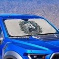 thumbnail image 4 of Xixirimido Car Windshield Sun Shade Foldable Sunshade Front Window Cover Sun Visor for Trucks SUVs Sedan Universal Car Interior Accessories, Horse Floral, 4 of 8