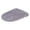 Light Ashy, variant on Plush Velvet Toilet Lid Cover, Solid Color Elastic Toilet Seat Cover Washable Soft Toilet Tank Top Cover, Non-Slip Bathroom Toilet Seat Lid Protector for Home Hotel Bathroom Decor