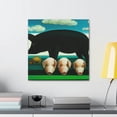 thumbnail image 4 of Pigs in Minimalism - Canvas, 4 of 10