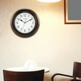 thumbnail image 5 of La Crosse Clock 10 In Brown Linwood Classic Analog Quartz Wood Wall Clock, 404-2625, 5 of 6