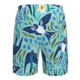 thumbnail image 6 of Disketp Men'S Swim Trunks Hawaiian Breathable Surf Beach Swimsuits Mesh Lining Beach Shorts With Pockets-Flying Swallows And Spring Flowers, 6 of 9