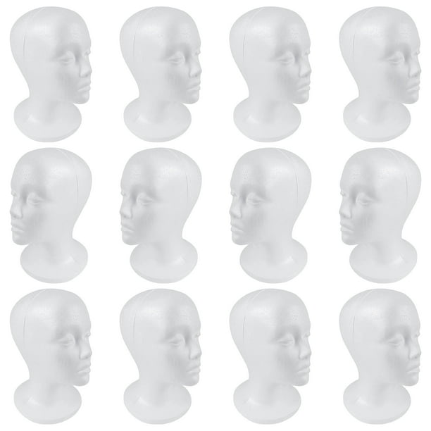 SHANY Styrofoam Model Heads/Hat Wig Foam Mannequin/One Dozen Jumbo Pack