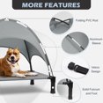 thumbnail image 4 of Cama Elevada para Perros Heeyoo con Dosel Removible Gris, 4 of 7