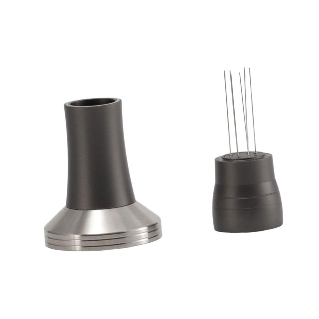 Tamper de café de aleación de aluminio, herramienta niveladora de café portátil, herramienta reutilizable para Barista, herramienta de distribución de 51 mm gris Gloria Manosear