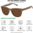thumbnail image 2 of Polarized Classic Retro Sunglasses for Men and Women, Trendy UV400 Protection Shades, 2 of 2