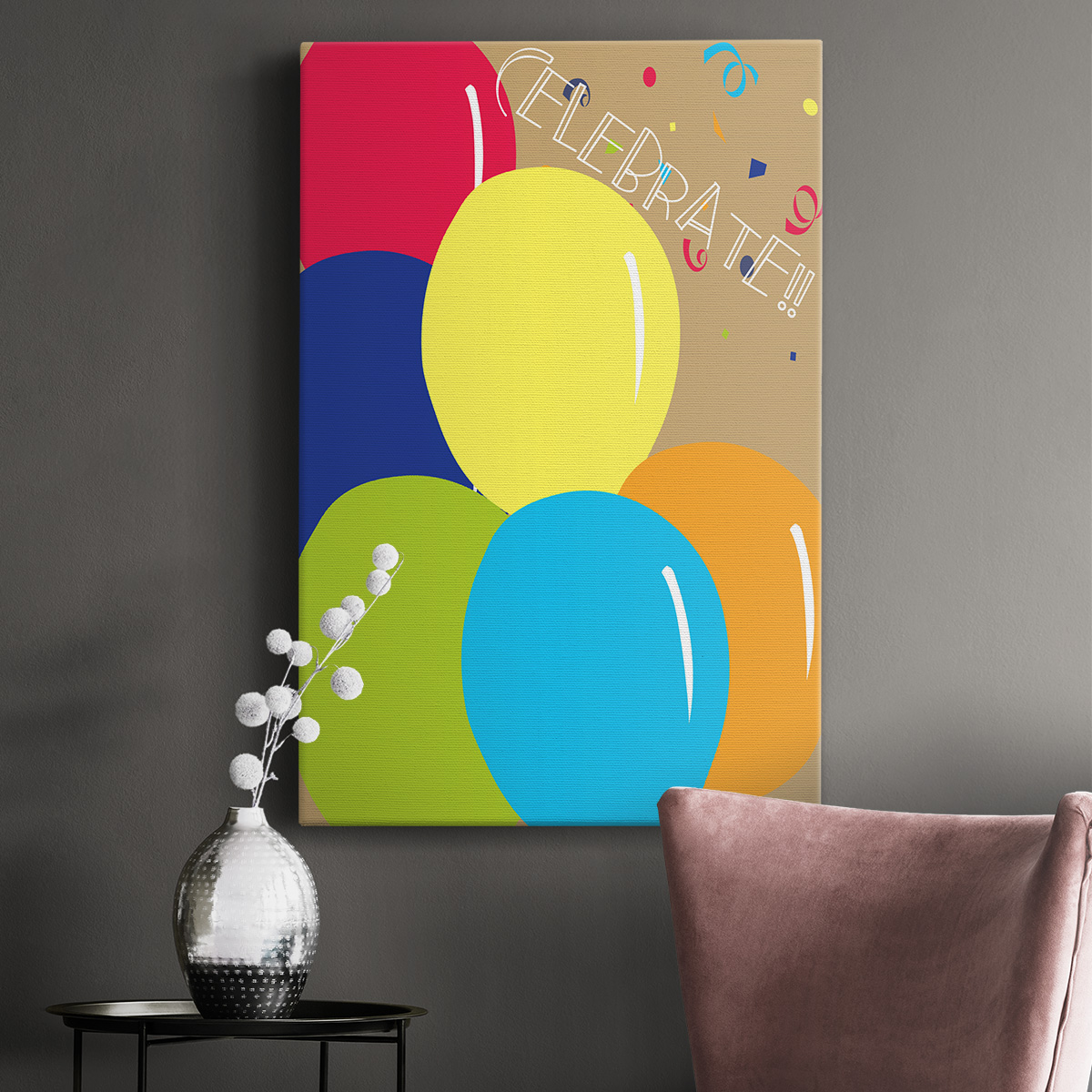 Celebrate Premium Gallery Wrapped Canvas - Ready to Hang