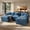 Blue, variant on Toject 107.87" Modular Sectional Sofa U Shaped Cloud Couch, Chenille 4 Seat Deep Seat Sofa with 2 Movable Ottomans for Living Room Bedroom Apartment, Cream (Off-White)