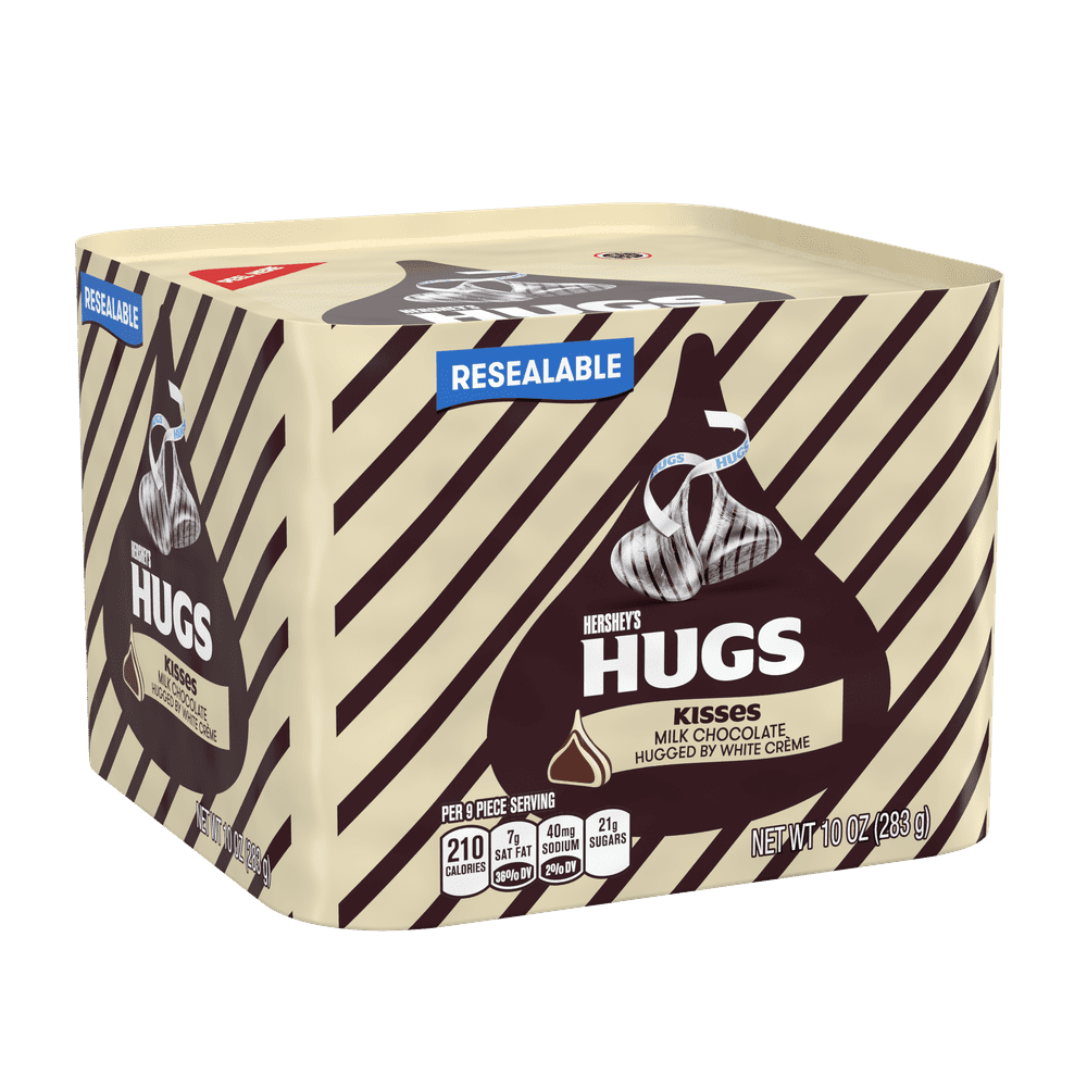 Hershey's Hugs Kisses Medium Cube Candy, 10 Oz.