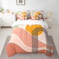 thumbnail image 2 of Erosebridal Abstract Geometry Bedding Sets Queen Size, Chic Stripes Comforter Sets with Sheets, Modern Minimalism Decor, 7 Pieces, 2 of 5