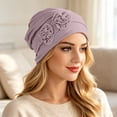 thumbnail image 7 of Chemo Headwear for Women Flower Pleated Beanies Stretch Elastic Turbans Soft Cancer Hats Head Coverings Scarf Camel One Size, 7 of 7