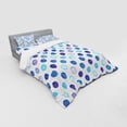 thumbnail image 3 of Ambesonne Watercolor Bedding Set 3 Pcs, Blue Tones Soft Funky, Twin, Multicolor, 3 of 3