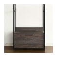 thumbnail image 3 of Walk-In Closet Organizer - Wood & Metal Frame - 1 Drawer - Rustic Gray - Storage Solutions, 3 of 4