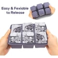 thumbnail image 2 of Large Square Ice Cube Tray with lid, Big Block 2 Inch, Giant Cocktail Silicone Ice Maker, Scotch Whiskey Easy Release Reusable Ice Cubes for Soup Freezer Wine Juice, 2 of 5