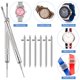 thumbnail image 3 of Speravity 8 piezas de barras de resorte de liberación rápida, 22mm, pasadores de correa de reloj de alta resistencia, juego de herramientas de Kits y herramientas de reparación de relojes, 3 of 6
