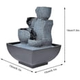 thumbnail image 4 of Tabletop Fountain, Unique Shape Desktop Fountain With Led Light, 4 of 4