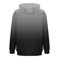 thumbnail image 5 of Donemore Men's Gradient-Tone Hooded Zipper Sweatshirt Jacket with Pockets, Lightweight Fleece Casual Outerwear, 5 of 5