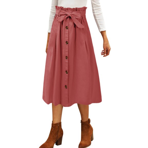 Vedolay Mini Skirts Women's Plus Size A-Line Kate Skirt Long Length,RD2 One Size