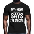 thumbnail image 2 of Camisetas informales de manga corta con texto "I'm Special" para hombre, camisetas gráficas, 2 of 8
