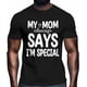 thumbnail image 2 of Camisetas para hombre con texto "Soy especial", camisetas casuales de manga corta para hombre, camisetas gráficas para adolescentes, niños y hombres, 2 of 8