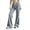 Light Blue02, variant on Stralyhd Wide Legs Pants Woman Casual Fleece Flowy Pants Plaid Elastic Waist Lounge Trousers with Pockets Purple Pink S