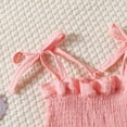 thumbnail image 4 of Tiijoy Girls Summer Outfits Solid Sleeveless Strap Peplum Top Shorts Set, 4 of 7