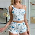 thumbnail image 2 of Ensemble de Lingerie pour Femmes Sans Manches à Col Rond - Ensemble de Nuit Court pour Vêtements de Nuit, 2 of 4