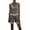 Black, variant on Women's Striped Two-Piece Sleeveless Patchwork Trimmed And Shorts Casual Summer Set
