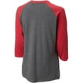 thumbnail image 3 of Evoshield Women's 3/4 Sleeve Fastpitch Softball Shirt Grey/Scarlet Xl, 3 of 4