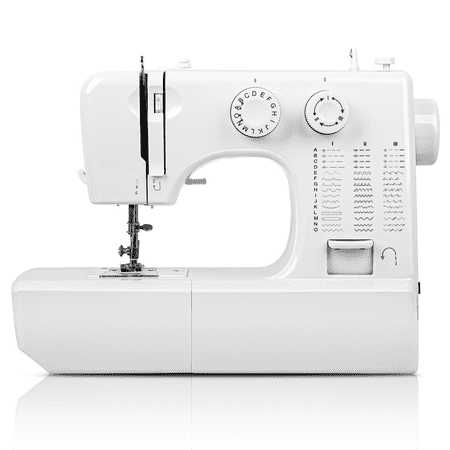 BCOOSSS Sewing Machine for Beginner Portable Sewing Machine With 45 Stitches and 3 Sewing Feet