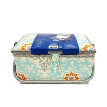 Hello Hobby Sewing Basket Kit 116 Pieces, with Youthful Adult Bright Print, Multicolor