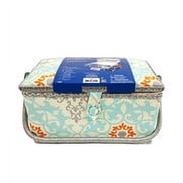 Hello Hobby Sewing Basket Kit 116 Pieces, with Youthful Adult Bright Print, Multicolor