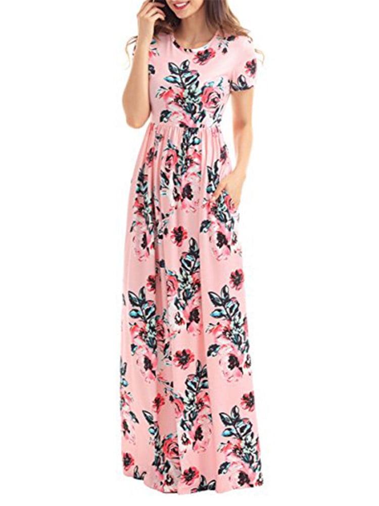 floral maxi dress walmart