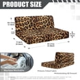 thumbnail image 7 of Yuyamidu Leopard Print RV Dinette Cushion Covers Elastic Loveseat Slipcovers for Travel Trailer Couch 2 Pack RV Couch Covers Soft RV Cushion Covers Camper Accessories, 7 of 7