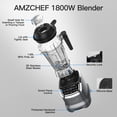 thumbnail image 2 of AMZCHEF Professional Blender for Smoothies,4 Functions,1800W Smoothie Blender,63 Oz Pitcher/20-Oz To-go Cup，Ice and Frozen Fruit,Self-Cleaning, 2 of 9
